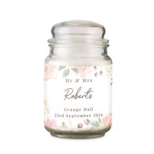 Personalised Wedding Large Scented Jar Candle